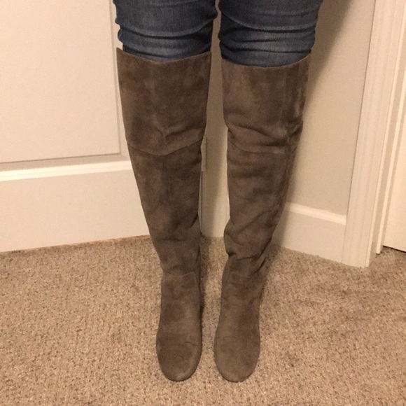 Cole Haan Women's Raina Grand Over The Knee Boot (Morel Suede, 9.5 B)